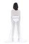 WHITE LONG SLEEVE ROBE